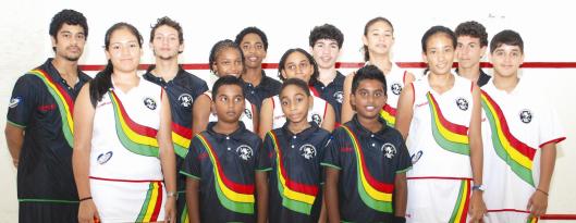 Guyana National Junior Squash Team - August 2012